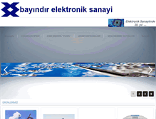 Tablet Screenshot of bayindirelektronik.com